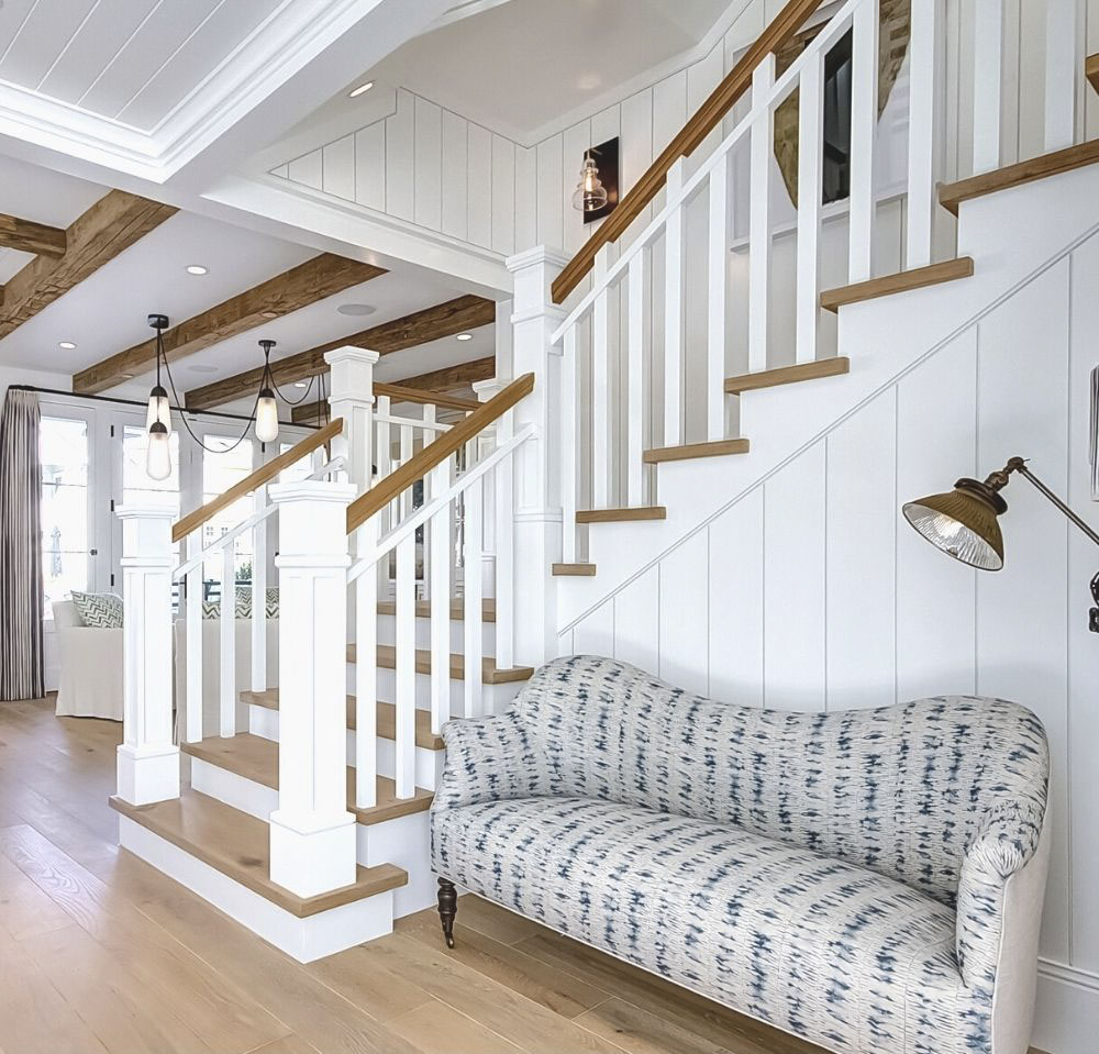 Stairs and ceiling beams